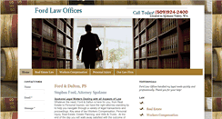 Desktop Screenshot of fordlawofficesspokane.com