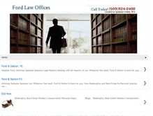 Tablet Screenshot of fordlawofficesspokane.com